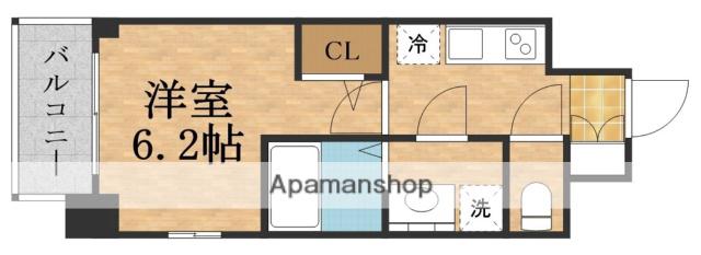 ESLEADTHE・GURAN大阪ノース(1K/8階)の間取り写真
