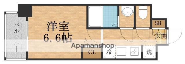 PRESSANCE西中島南方CELLEST(1K/4階)の間取り写真