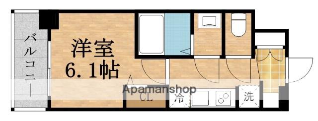 プレサンス東三国エンブレイス(1K/3階)の間取り写真