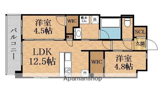 スプランディッド城東関目(2LDK/9階)の間取り写真