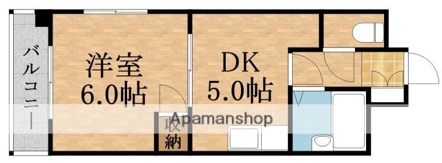 MSR京橋(1DK/3階)の間取り写真