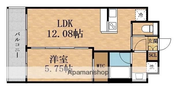 プレジオ東三国(1LDK/2階)の間取り写真