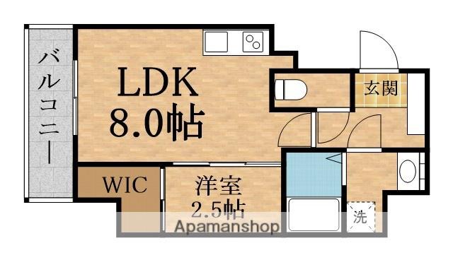 KRYSTAL FIMETH 2番館(1LDK/7階)の間取り写真