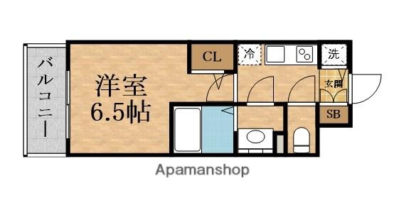 エスリード ザ・イーストレジデンス大阪城(1K/5階)の間取り写真