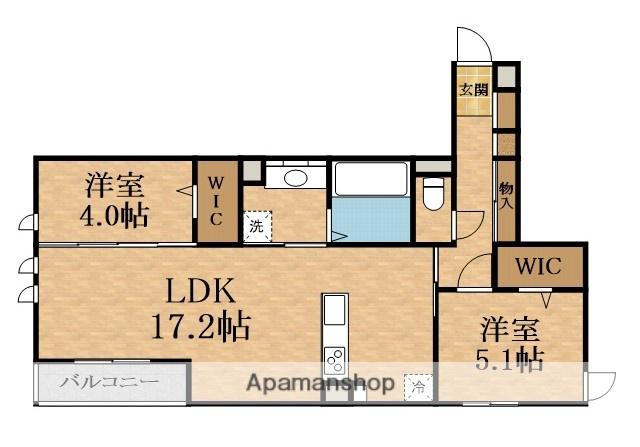 D-ROOM・MB(2LDK/3階)の間取り写真