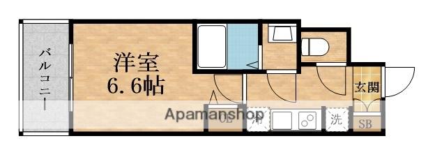 スワンズシティ大阪クレアスト(1K/5階)の間取り写真