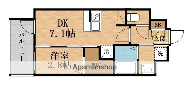 エステムコート新大阪XVIパルス(1DK/6階)の間取り写真