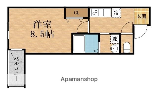 フジパレス今津中イースト(1K/3階)の間取り写真