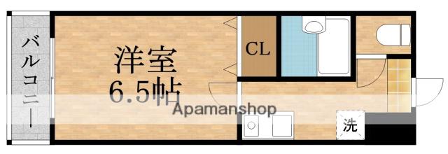 ガレット京橋(1K/5階)の間取り写真