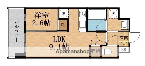 コンフォリア・リヴ淡路(1LDK/5階)の間取り写真