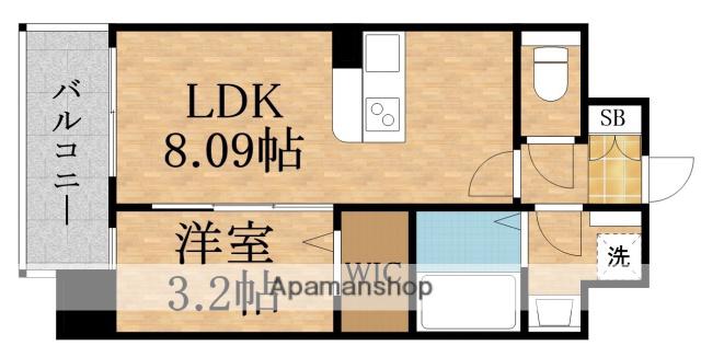 アリヴィス都島通(1LDK/7階)の間取り写真