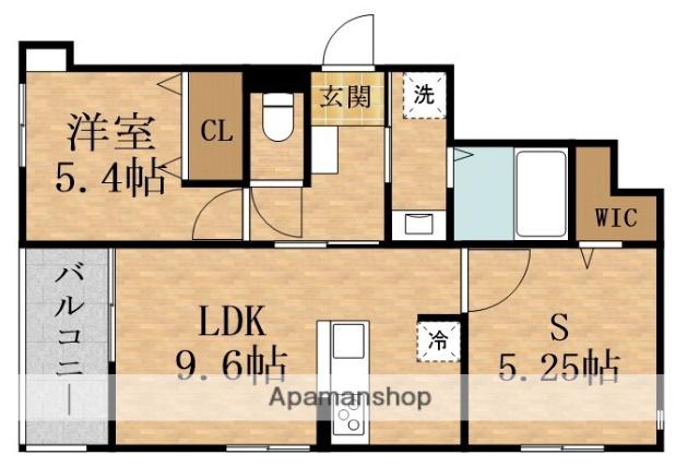 IL MIO CORTE高殿(1SLDK/3階)の間取り写真