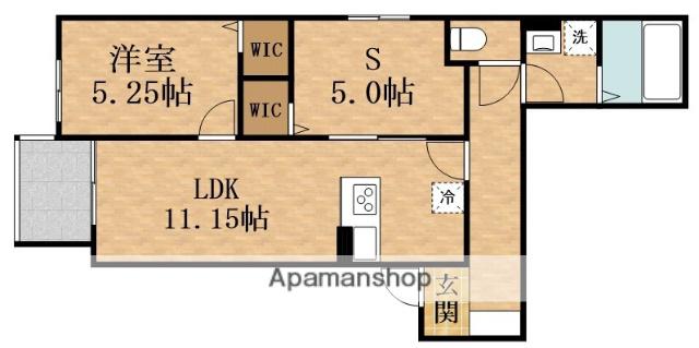 IL MIO CORTE高殿(1SLDK/3階)の間取り写真
