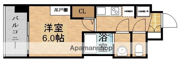 PRELIS NEO OSAKA JUSO ELVION(1K/15階)の間取り写真