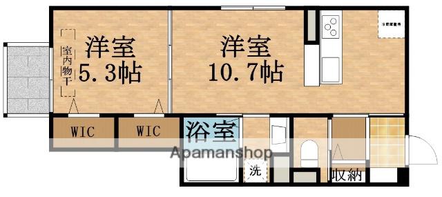 ディールーム佐太中町(1LDK/1階)の間取り写真