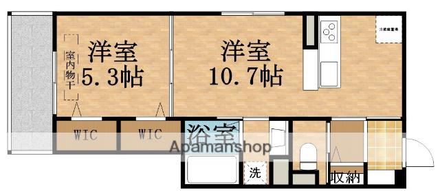 ディールーム佐太中町(1LDK/2階)の間取り写真