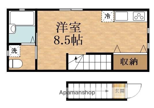 RAFFINIR京橋(ワンルーム/2階)の間取り写真