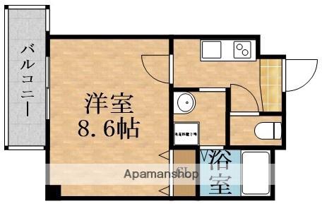 AVERE早苗(1K/8階)の間取り写真