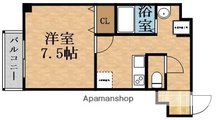 AVERE早苗(1K/7階)の間取り写真