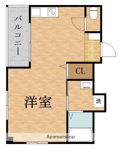 GARDEN HILLS守口(ワンルーム/6階)の間取り写真