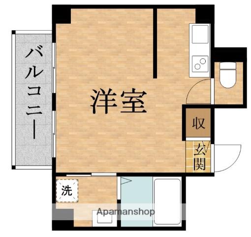 GARDEN HILLS守口(ワンルーム/6階)の間取り写真