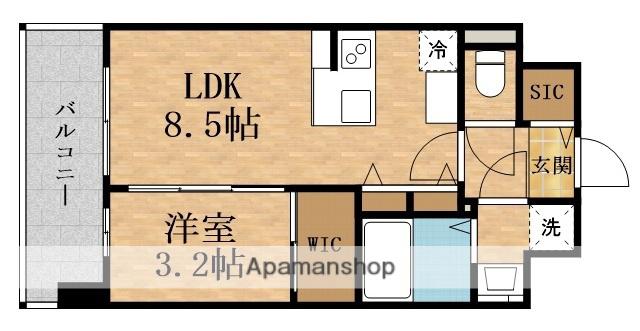 エスリード・レジデンスグラン都島ノア(1LDK/11階)の間取り写真