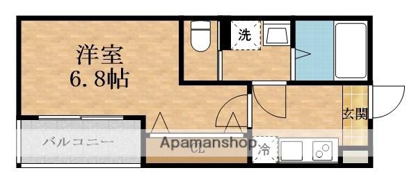 APPLAUSE SHIN-FUKAE(1K/1階)の間取り写真
