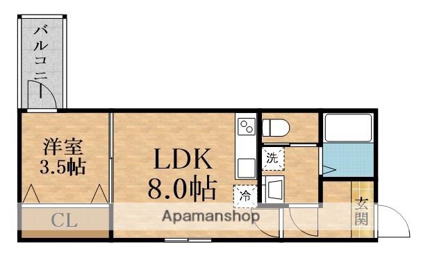 APPLAUSE SHIN-FUKAE(1LDK/2階)の間取り写真