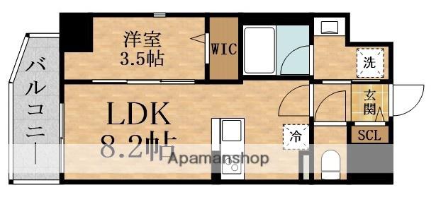 ADVANCE OSAKA MELDIAアドバンス大阪メルディア(1LDK/7階)の間取り写真