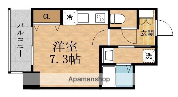 FIRST FIORE TSUKAMOTO WELLVING(ワンルーム/10階)の間取り写真