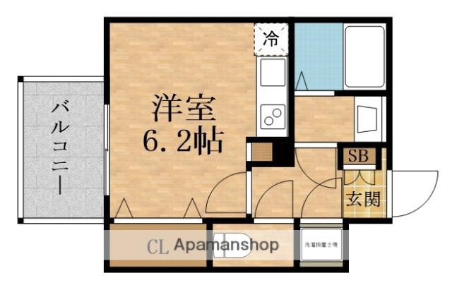FIRST FIORE TSUKAMOTO WELLVING(ワンルーム/8階)の間取り写真