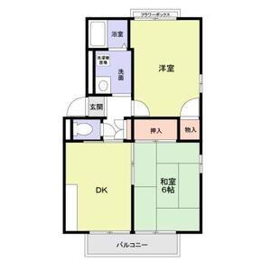 エステートピア上松(2DK/2階)の間取り写真