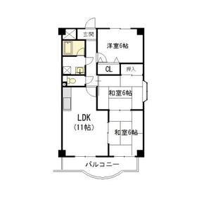 エスポワール(3LDK/1階)の間取り写真
