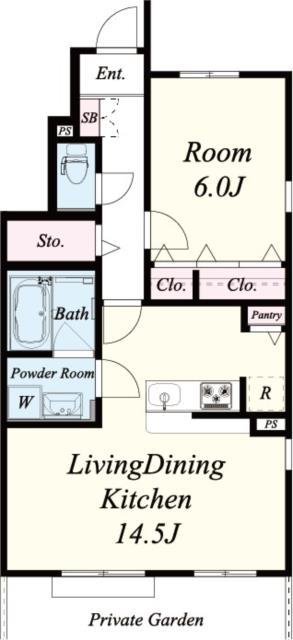 メゾンあすか(1LDK/1階)の間取り写真