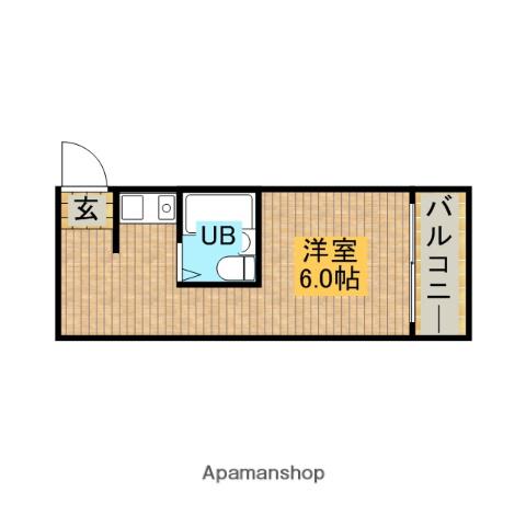 ハイムラペ(ワンルーム/2階)の間取り写真