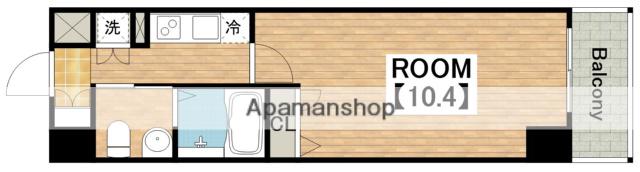 フェニックスレジデンス堺東(1K/11階)の間取り写真
