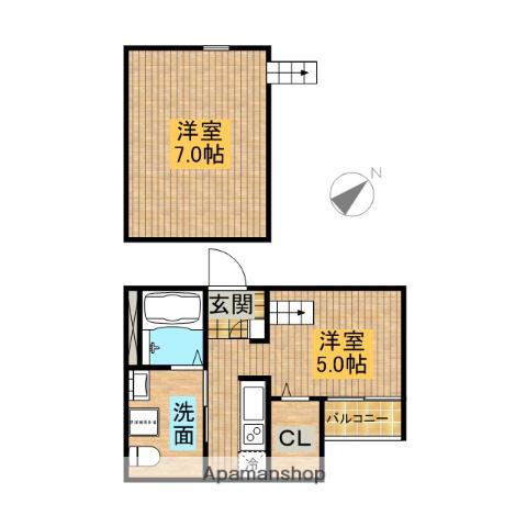 エール賑(ワンルーム/1階)の間取り写真