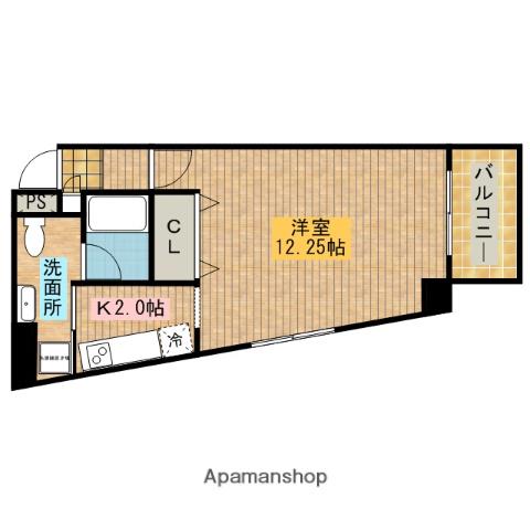 プライムス堺駅前フェニックス通(1K/10階)の間取り写真