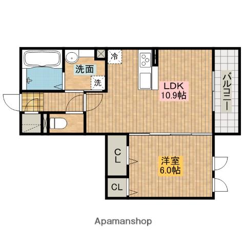 レミエトワール(1LDK/3階)の間取り写真