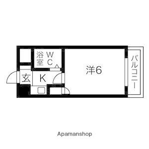 プレアール堺東(1K/4階)の間取り写真