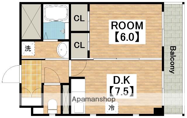 TSカーサSECONDO(1LDK/3階)の間取り写真