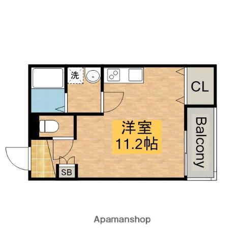 MARKVILLA宿院(ワンルーム/3階)の間取り写真