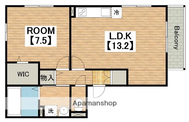 カーサ海岸通(1LDK/3階)の間取り写真