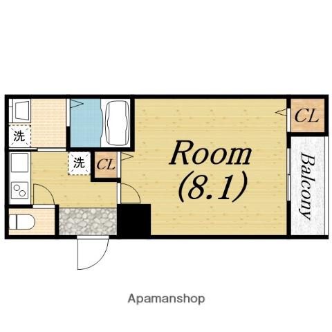 フジパレス堺大浜北町Ⅰ番館(1K/3階)の間取り写真