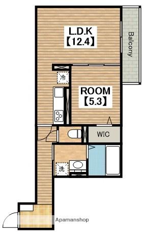 メゾンシュシュ A棟(1LDK/3階)の間取り写真