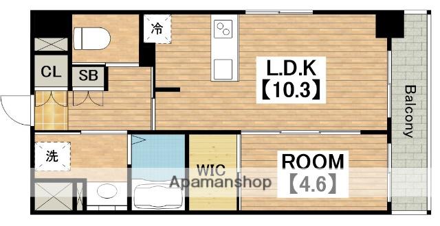 MON MAISON 4(1LDK/3階)の間取り写真