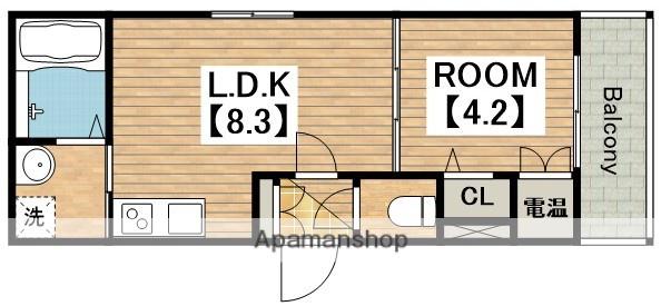 I MAISON ZANIAH(1LDK/3階)の間取り写真