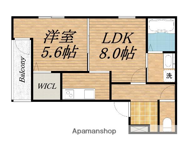 フジパレス堺鳳中町サウス(1LDK/2階)の間取り写真
