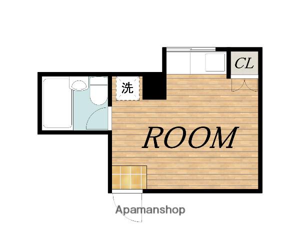 ボナンザ南山田(ワンルーム/1階)の間取り写真