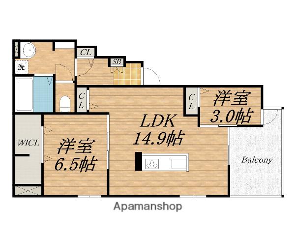 CASA FIORE(2LDK/2階)の間取り写真